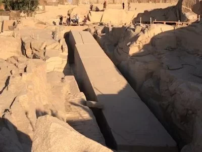 Aswan Blog – Kom Ombo – Edfu with Sempre Travel Egypt 2 Aswan Quarry - unfinished obelisk